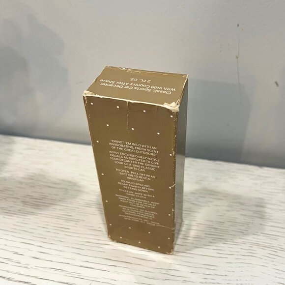 Avon Vintage Blue Sports Car Decanter BOX Decals Wild Country After Shave Glass - Picture 8 of 15